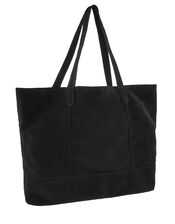 Slouchy Suede Tote Bag, , large