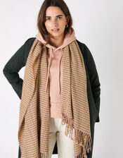 Cher Check Blanket Scarf, , large