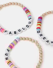 3-Pack Girls Beaded Friendship Bracelets, , large