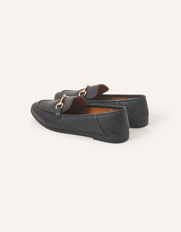 Side Metal Loafer Black