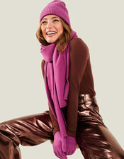 Super-Soft Hat, Gloves, and Scarf Set, Pink (PINK), large