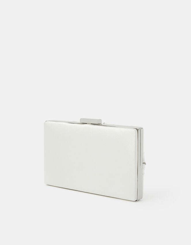 Bridal Satin Pleat Clutch Bag, , large