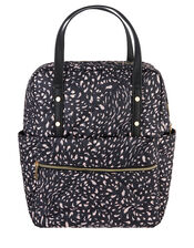 Emmy Brushstroke Print Quilted Backpack, , large