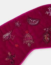 Christmas Embellished Velvet Eye Mask, , large