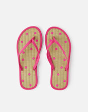 Spot Seagrass Flip Flops , Pink (PINK), large