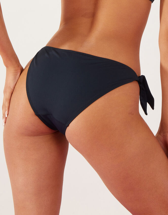 Bunny Side Tie Bikini Bottoms, Black (BLACK), large