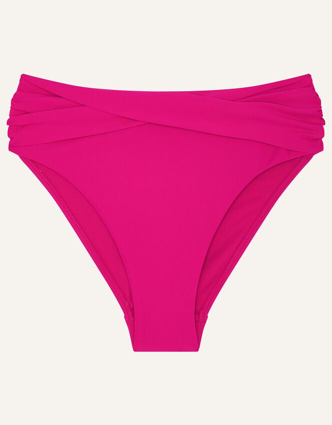 Twist High Waisted Bikini Briefs, Pink (PINK), large