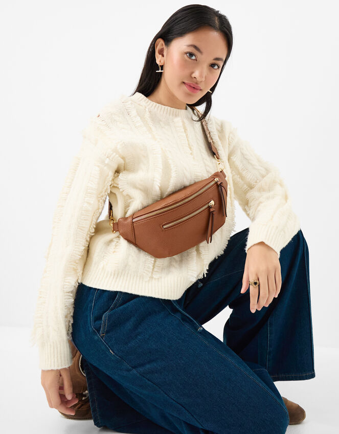 Sling Crossbody Bag, Tan (TAN), large