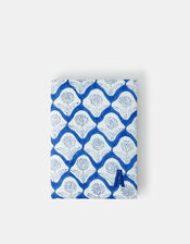 Dandelion Print Initial Notebook, Blue (BLUE), large
