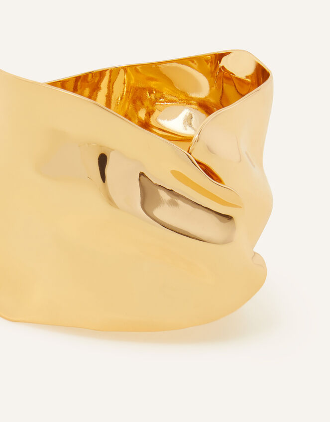 Molten Metal Cuff Bracelet Gold | Cuffs & Bangles | Accessorize UK