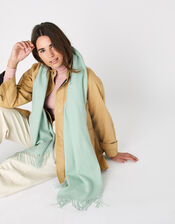 Holly Super-Soft Blanket Scarf Mint Green, , large