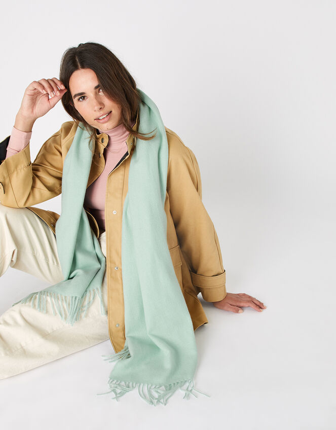 Holly Super-Soft Blanket Scarf Mint Green, , large