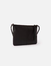Sophie Leather Cross Body, Black (BLACK), large