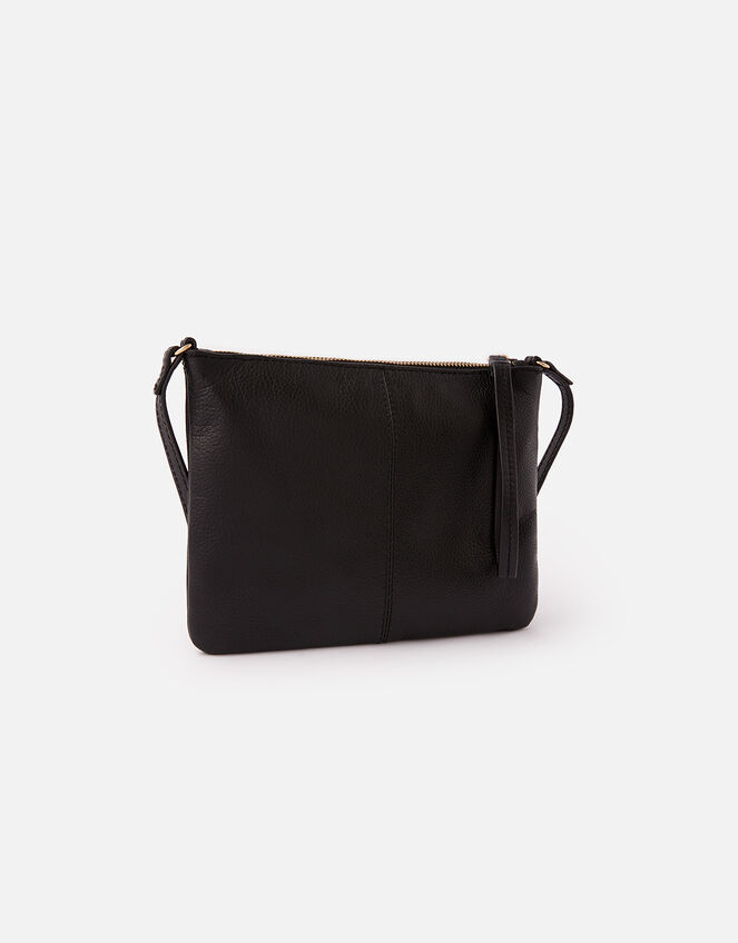 Sophie Leather Cross Body, Black (BLACK), large