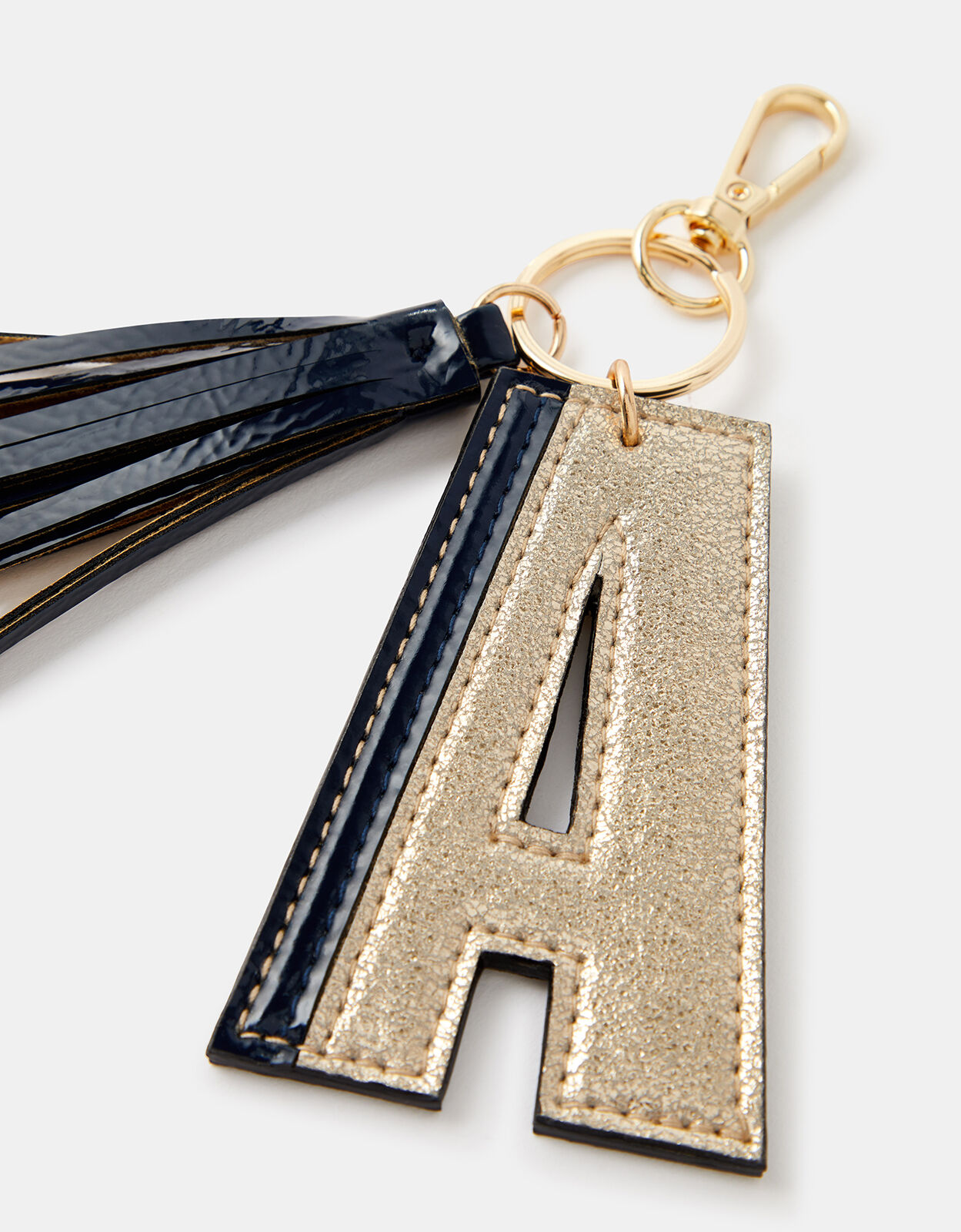 Letter keyring top accessorize