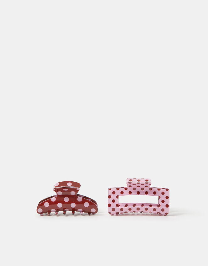 2-Pack Polka Dot Claw Clips, , large