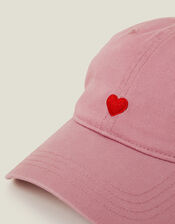 Heart Embroidered Cap Pink, , large