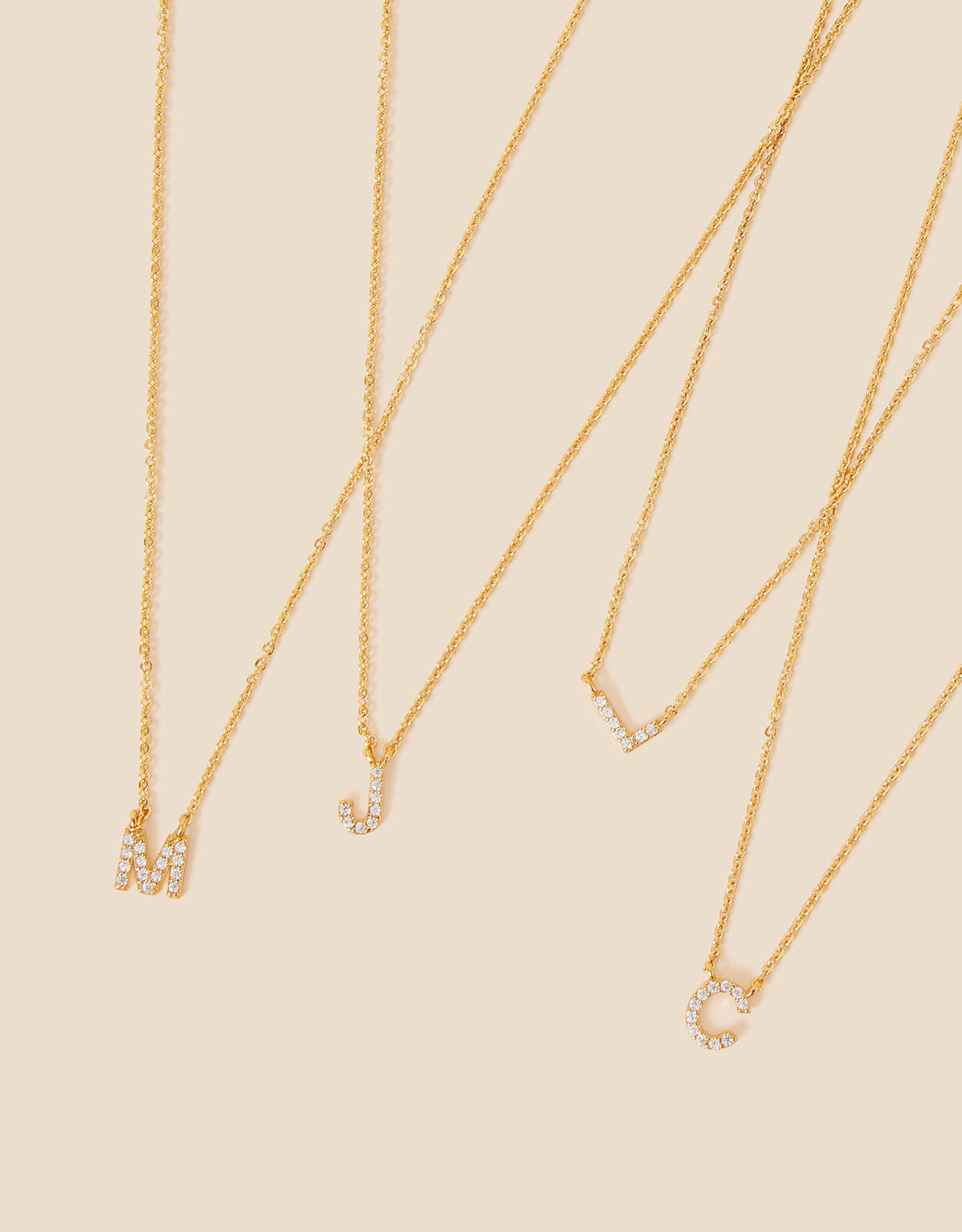 Plated hotsell initial necklace