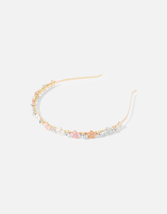 Flower Diamante Headband, , large