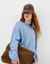 Teddy Bear Denim Cap, , large