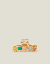 Gemstone Metal Claw Clip, , large