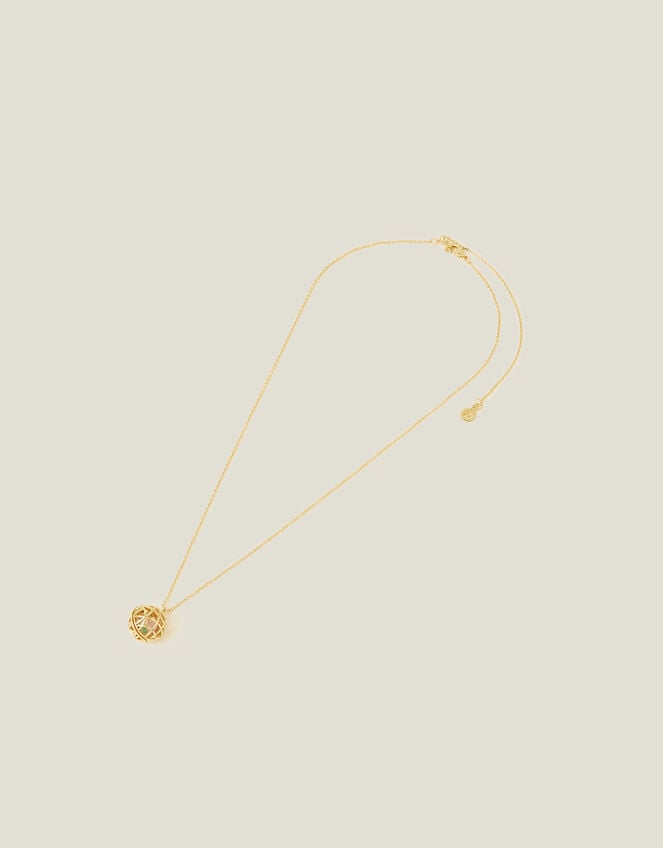 14ct Gold-Plated Semi-Precious Stone Necklace, , large