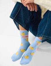Banana Print Socks, , large