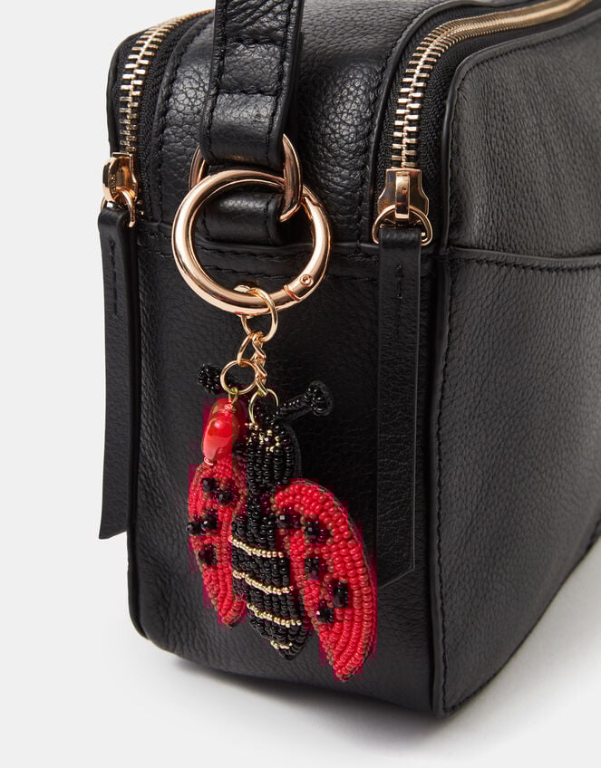 Beaded Love Bug Bag Charm, , large