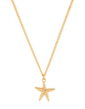 Starfish Pendant Necklace, Gold (GOLD), large