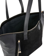 Phoebe Leather and Suede Shopper Bag, , large