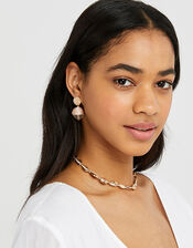 Clarissa Pearly Drop Earrings, , large