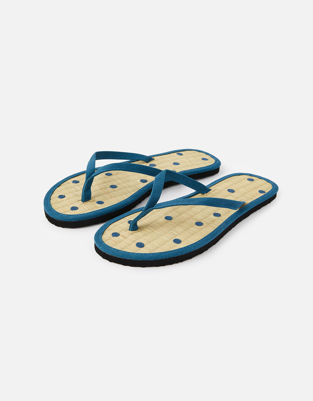 Spot Seagrass Flip Flops Blue Flip flops Accessorize UK