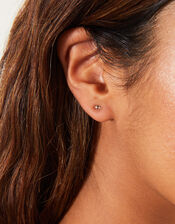 14ct Gold-Plated Earrings 5 Pack, , large
