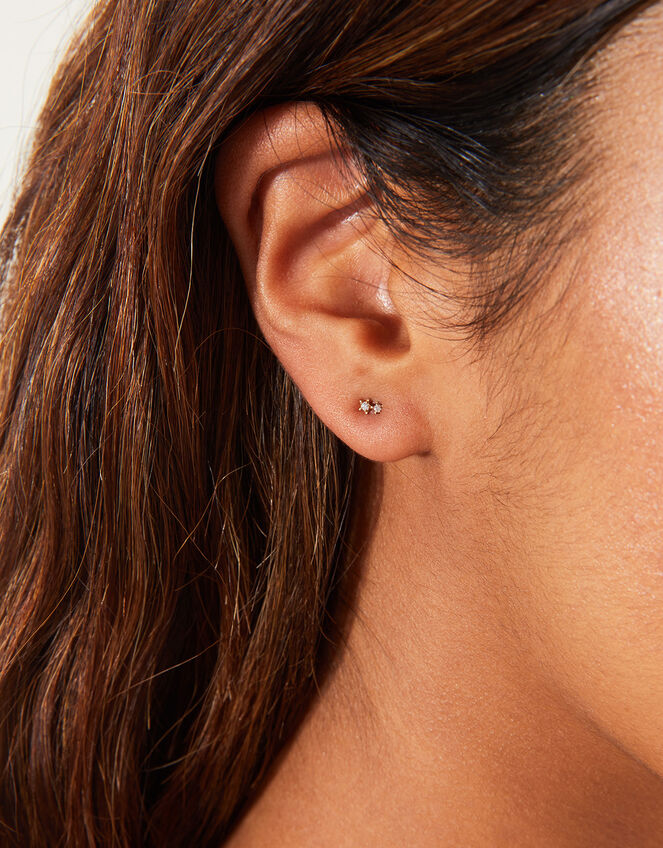 14ct Gold-Plated Earrings 5 Pack, , large