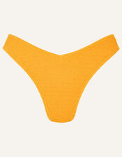 Crinkle Bikini Bottoms, Yellow (YELLOW), large