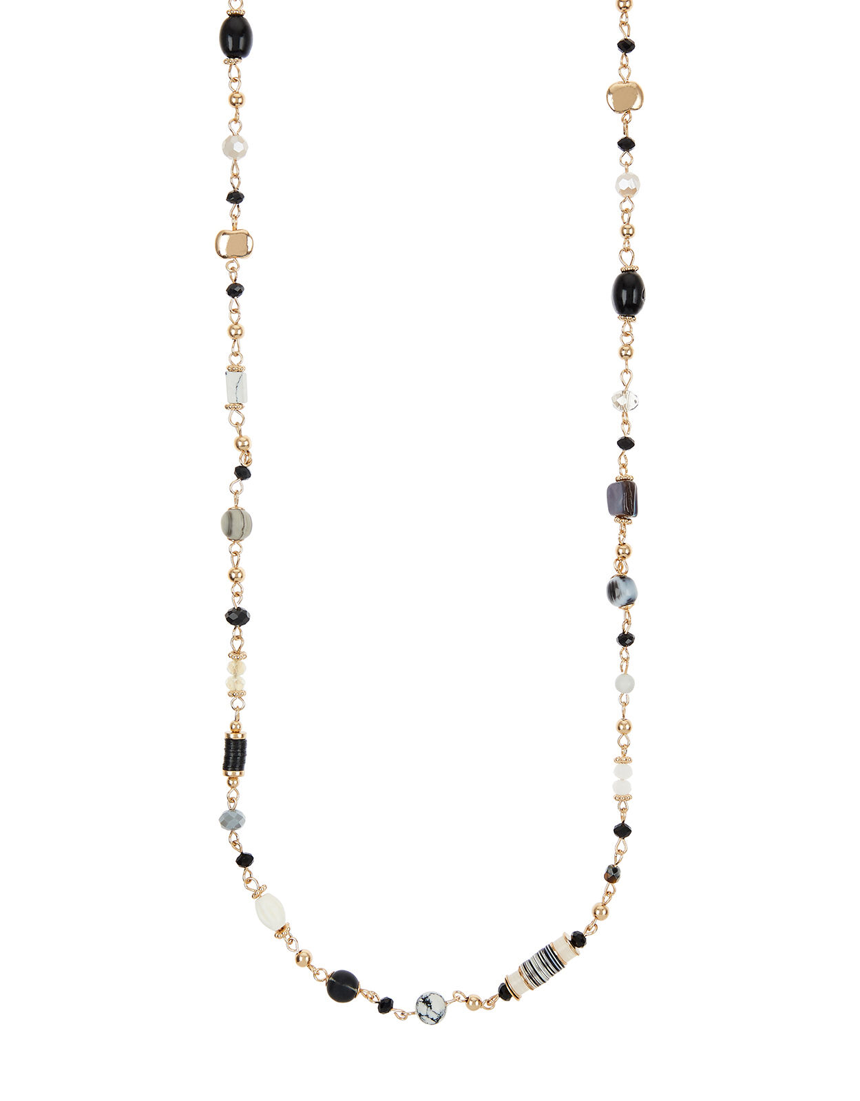 Extra Long Beaded Rope Necklace