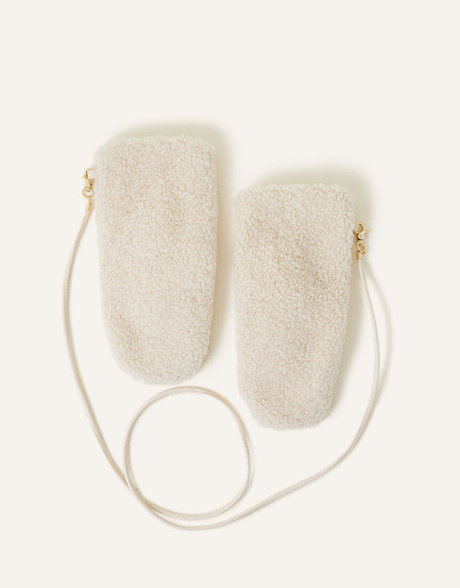 Borg Mittens, Natural (NATURAL), large