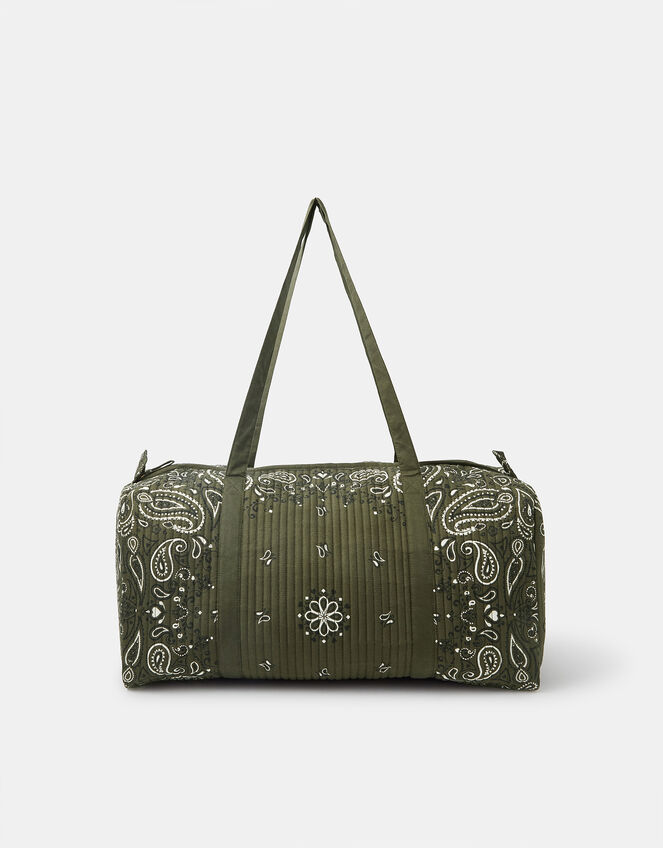 Quilted Paisley Weekend Bag, , large