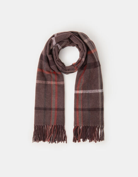 Check Print Blanket Scarf, , large
