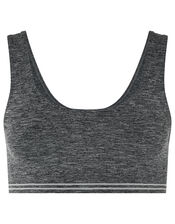 Seamless Sporty Crop Top, Grey (GREY), large