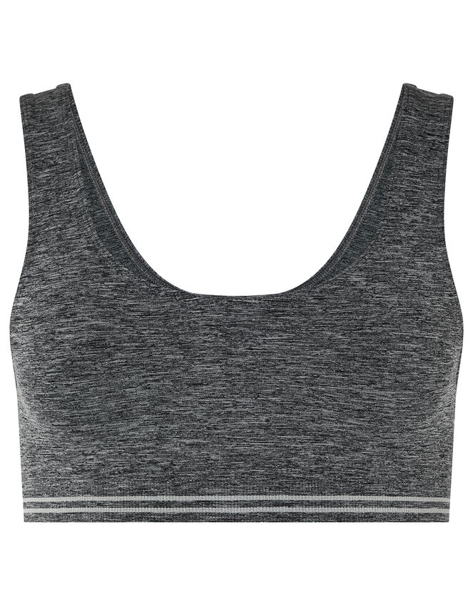 Seamless Sporty Crop Top, Grey (GREY), large