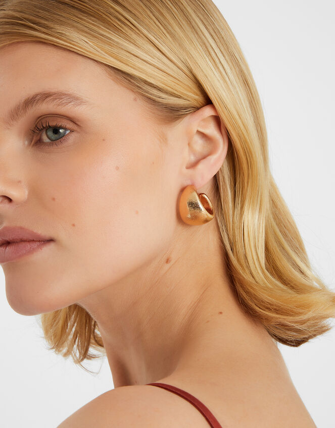 Chunky Hoop Earrings, , large