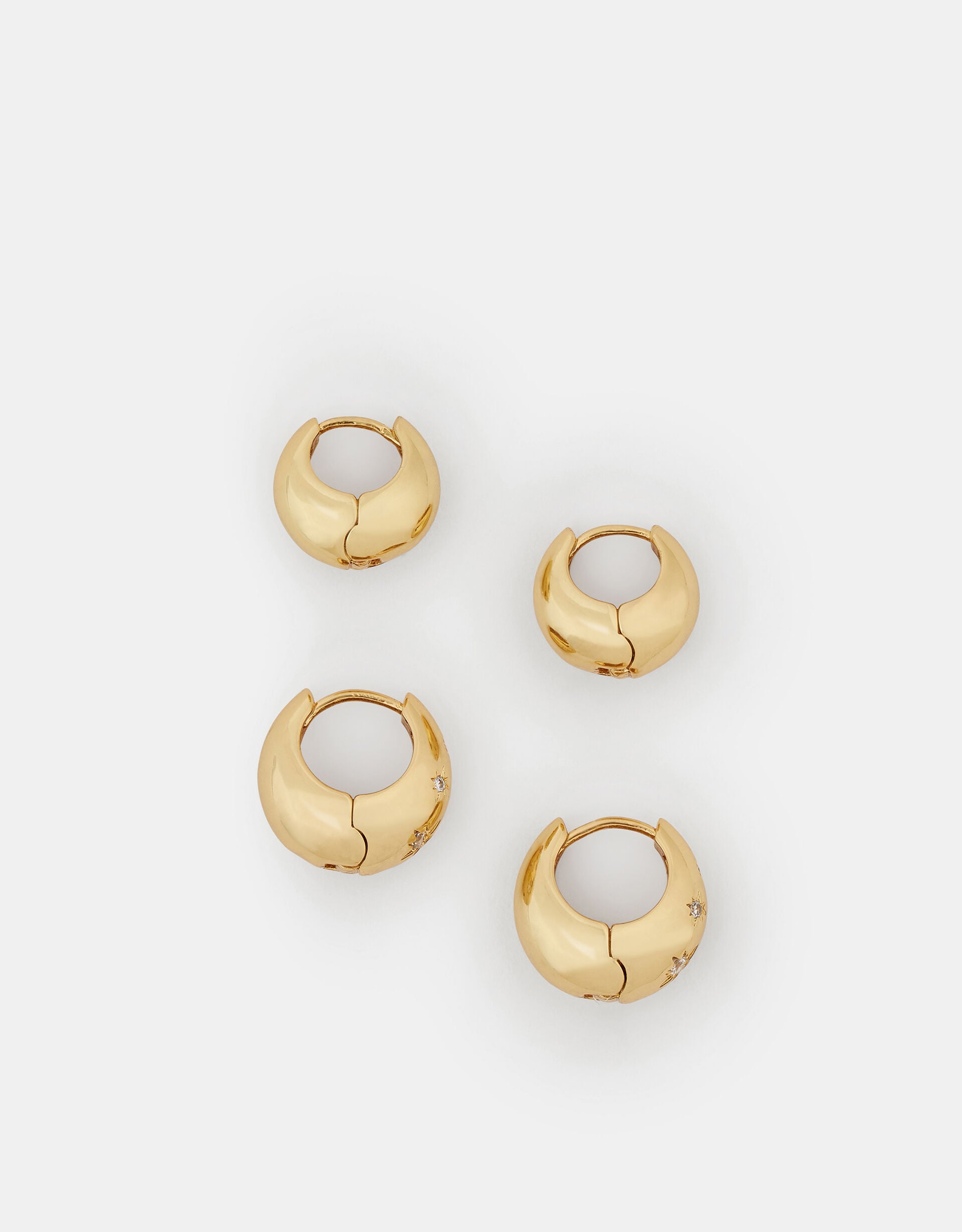 2-Pack 14ct Gold-Plated Celestial Hoop Earrings | Earrings 2-Pack 14ct Gold-Plated Celestial Hoop Earrings | Earrings