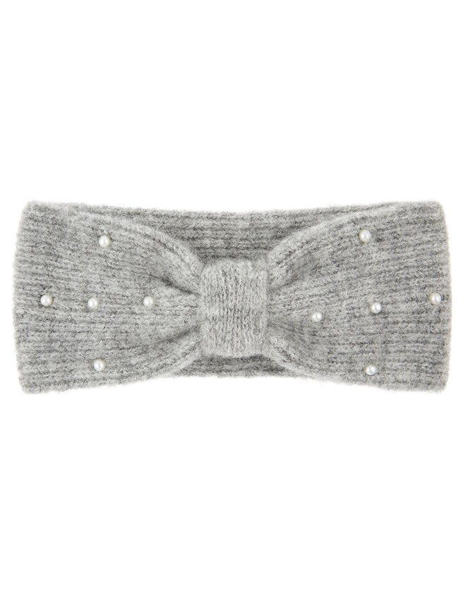 Pearly Knit Bando Headband, , large