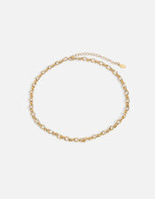 Stainless Steel Chain Necklace, Gold (GOLD), large