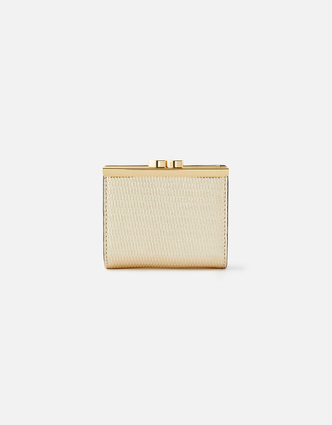 Bella Clip Frame Wallet , Gold (GOLD), large