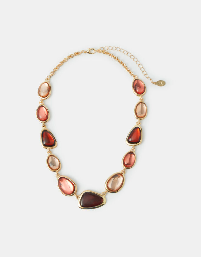 Mixed Stone Collar Necklace, , large