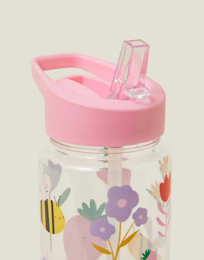 Girls Unicorn Flip Straw Water Bottle, , large