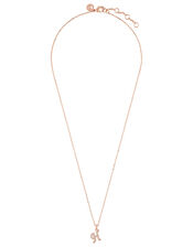 Sparkle Initial Necklace - H, , large