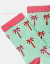 Palm Tree Socks Light Green, , large